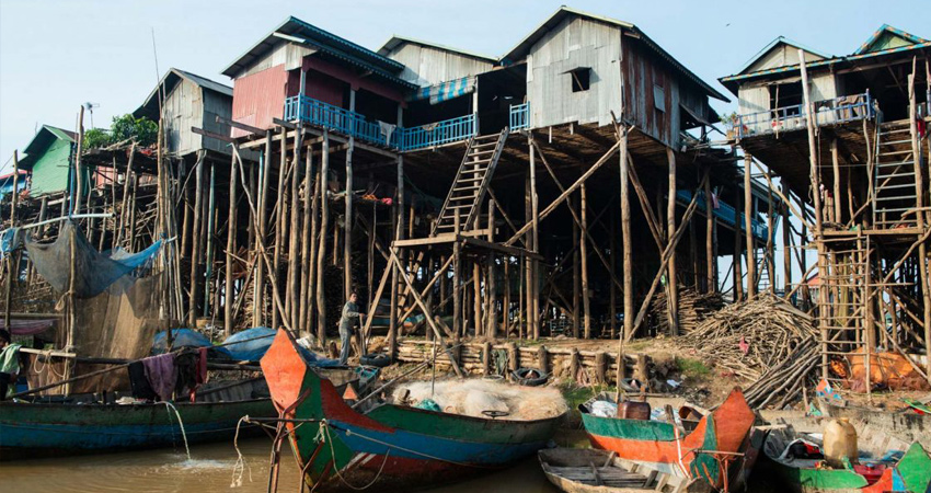 Floating Villages, Tonle Sap Lake and Mangrove Forest from Siem Reap